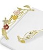 Michael Aram Wildflowers Cheeseboard with Knife, Color:White Board W/Brass And Flower Handles - Image 2
