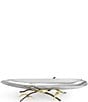 Michael Aram Zen Garden Centerpiece Bowl Platter, Color:Stainless SteelNatural Oxidized Brass - Image 1