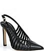 Michael Kors Adriana Leather Slingback Caged Pumps - Image 1
