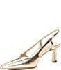 Michael Kors Alora Mid Embossed Leather Slingback Pumps - Image 4