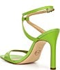 Color:Pear - Image 3 - Amara Leather Ankle Strap Sandals