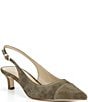 Michael Kors Amara Suede Cap Toe Slingback Pumps - Image 1