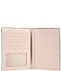 Color:Vanilla - Image 3 - Bedford Travel Medium Logo Stripe Passport Wallet