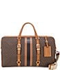 Color:Brown/Acorn - Image 1 - Bedford XL Signature Logo Travel Weekender Bag