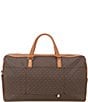 Color:Brown/Acorn - Image 2 - Bedford XL Signature Logo Travel Weekender Bag