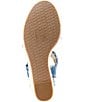 Color:Denim - Image 6 - Berkley Denim Espadrille Wedge Sandals