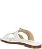 Michael Kors Berkley Signature Logo Leather Zip Slide Sandals - Image 3