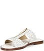 Michael Kors Berkley Signature Logo Leather Zip Slide Sandals - Image 4