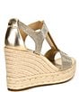 Color:Pale Gold - Image 2 - Berkley Rhinestone Embellished Espadrille Wedge Sandals