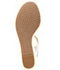 Color:Pale Gold - Image 6 - Berkley Rhinestone Embellished Espadrille Wedge Sandals