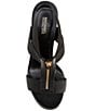 Color:Black - Image 5 - Berkley Stretch Platform Zipper Sandals