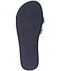 Color:Denim - Image 6 - Betsy Frayed Denim Bow Slide Sandals