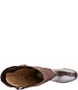 Michael Kors Beverly Flat Leather MK Logo Embossed Suede Tall Riding Boots - Image 5