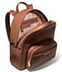 Michael Kors Bex Medium Pebbled Leather Backpack, Color:Luggage - Image 3