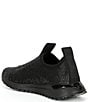 Color:Black/Black - Image 3 - Bodie Stretch Knit Rhinestone Slip On Sneakers
