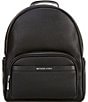 Michael Kors Box Silver Hardware Medium Pebbled Leather Backpack, Color:Black - Image 1