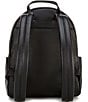 Color:Black - Image 2 - Box Silver Hardware Medium Pebbled Leather Backpack