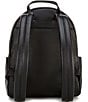 Michael Kors Box Silver Hardware Medium Pebbled Leather Backpack, Color:Black - Image 2