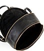 Color:Black - Image 3 - Brooklyn Medium Pebbled Leather Backpack