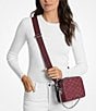 Michael Kors Bryant Medium Double Zip Chain Camera Crossbody Bag, Color:Oxblood - Image 3