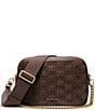 Michael Kors Bryant Medium Double Zip Chain Crossbody Bag, Color:Chocolate - Image 1