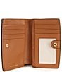 Michael Kors Bryant Medium Zip Around Bifold Wallet, Color:Brown/Acorn - Image 3