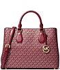 Michael Kors Camille Large Metallic Dot Logo Satchel Bag - Image 1