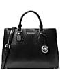 Michael Kors Camille Large Patent Hair Embossed Satchel Bag - Image 1