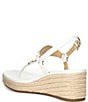 Color:Optic White - Image 3 - Casey Leather Wedge Espadrille Sandals