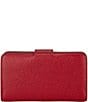 Michael Kors Charm Medium Tab Pocket Bifold Wristlet, Color:Deep Red - Image 2