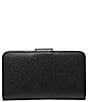 Michael Kors Charm Medium Tab Pocket Bifold Wristlet, Color:Black - Image 2