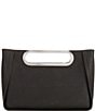 Michael Kors Chelsea Large Contrast Silver Convertible Clutch, Color:Black - Image 2