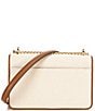 Michael Kors Claire Large Canvas Contrast Trim Shoulder Bag, Color:Luggage - Image 2