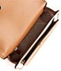 Michael Kors Claire Large Canvas Contrast Trim Shoulder Bag, Color:Luggage - Image 3