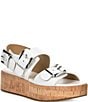 Color:Optic White - Image 1 - Colby Leather Platform Sandals