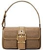 Michael Kors Colby Medium Rhinestoned Belted Shoulder Bag, Color:Husk - Image 1
