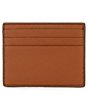 Color:Luggage - Image 2 - Crossgrain Leather Tall Card Case