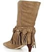 Michael Kors Daniela Fringe Suede Kitten Heel Mid Boots - Image 3