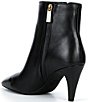 Michael Kors Daniela Heeled Leather Pointed Toe Booties - Image 3