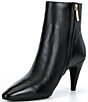 Michael Kors Daniela Heeled Leather Pointed Toe Booties - Image 4