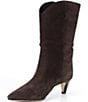 Michael Kors Daniela Suede Kitten Heel Mid Calf Boots - Image 4