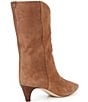 Michael Kors Daniela Suede Kitten Heel Mid Calf Boots - Image 2