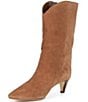 Michael Kors Daniela Suede Kitten Heel Mid Calf Boots - Image 4