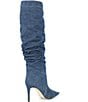 Michael Kors Dawn Tall Slouchy Denim Heeled Boots - Image 2