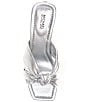 Color:Silver - Image 5 - Elena Knotted Leather Sandals
