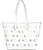 Color:Optic White - Image 2 - Eliza Large E/W Open Tote Bag