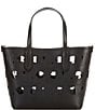 Michael Kors Eliza XS E/W Open Tote Bag, Color:Black - Image 2