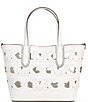 Michael Kors Eliza XS E/W Open Tote Bag, Color:Optic White - Image 1