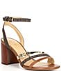 Color:Luggage Multi - Image 1 - Emily Flex Leather Ankle Strap Sandals
