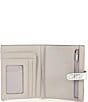 Michael Kors Empire Crocodile Embossed Leather Passport Wallet, Color:Silver - Image 3